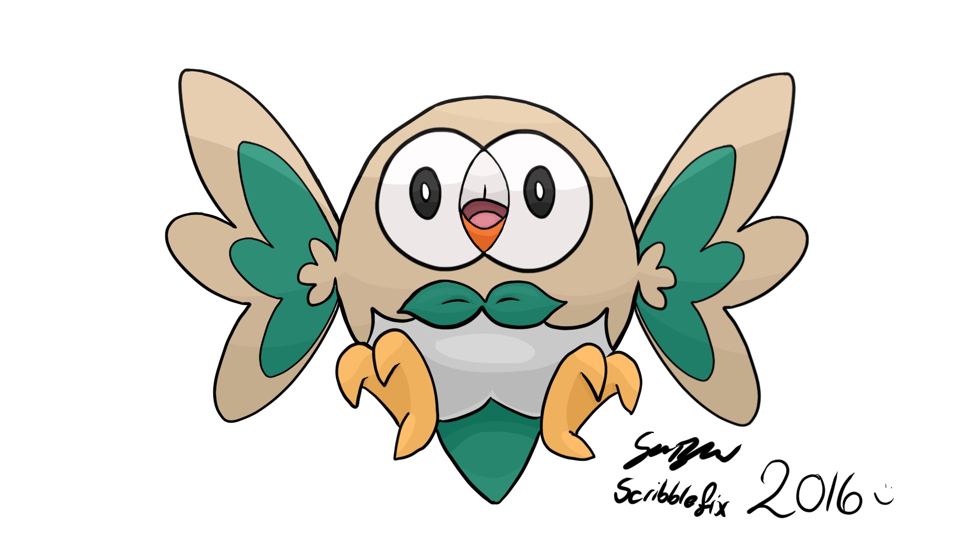 1920x1080 Pokemon Sun Amp Moon Starter Rowlett