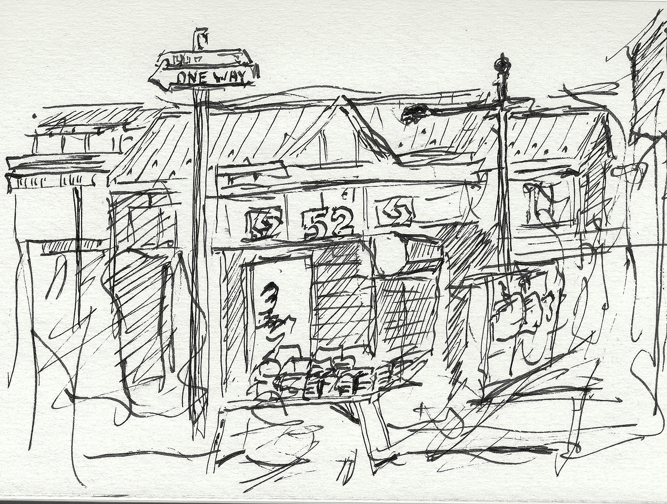 2236x1691 Sketching 52nd St. El Station Jacob Russell's Magic Names
