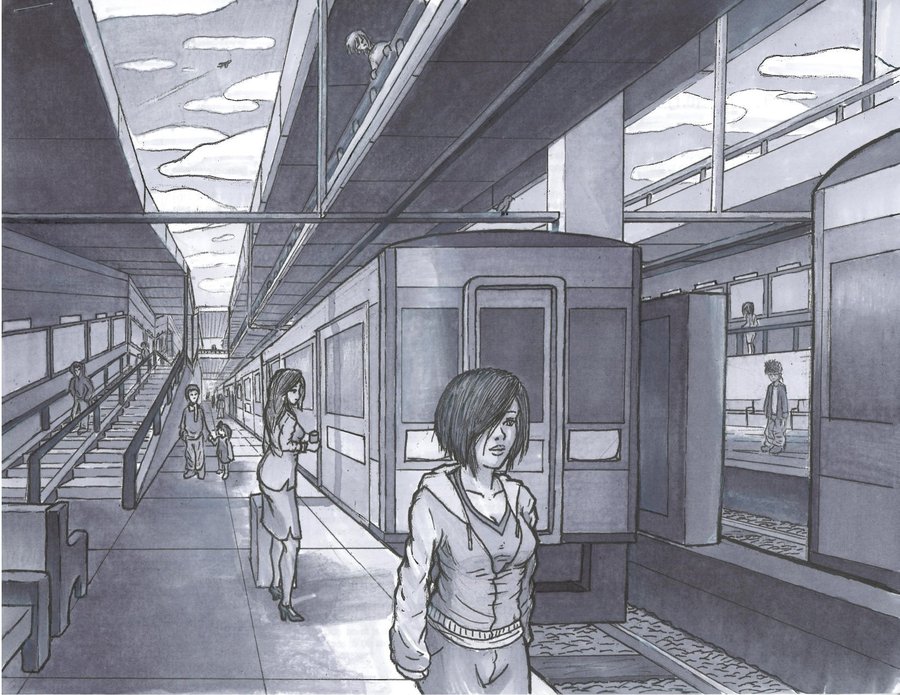 900x695 Train Station By Avmyxt1me