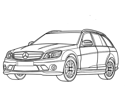 480x339 Keychain In The Shape Of Mercedes C Class Station Wagon