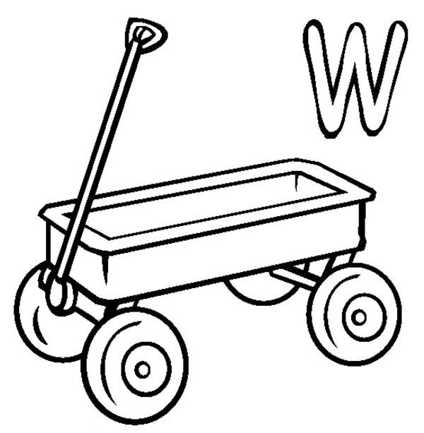 600x613 Urgent Wagon Coloring Page Old School Covered