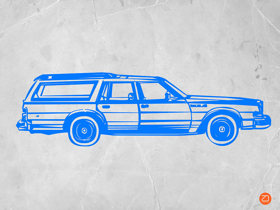900x675 Station Wagon Painting By Naxart Studio
