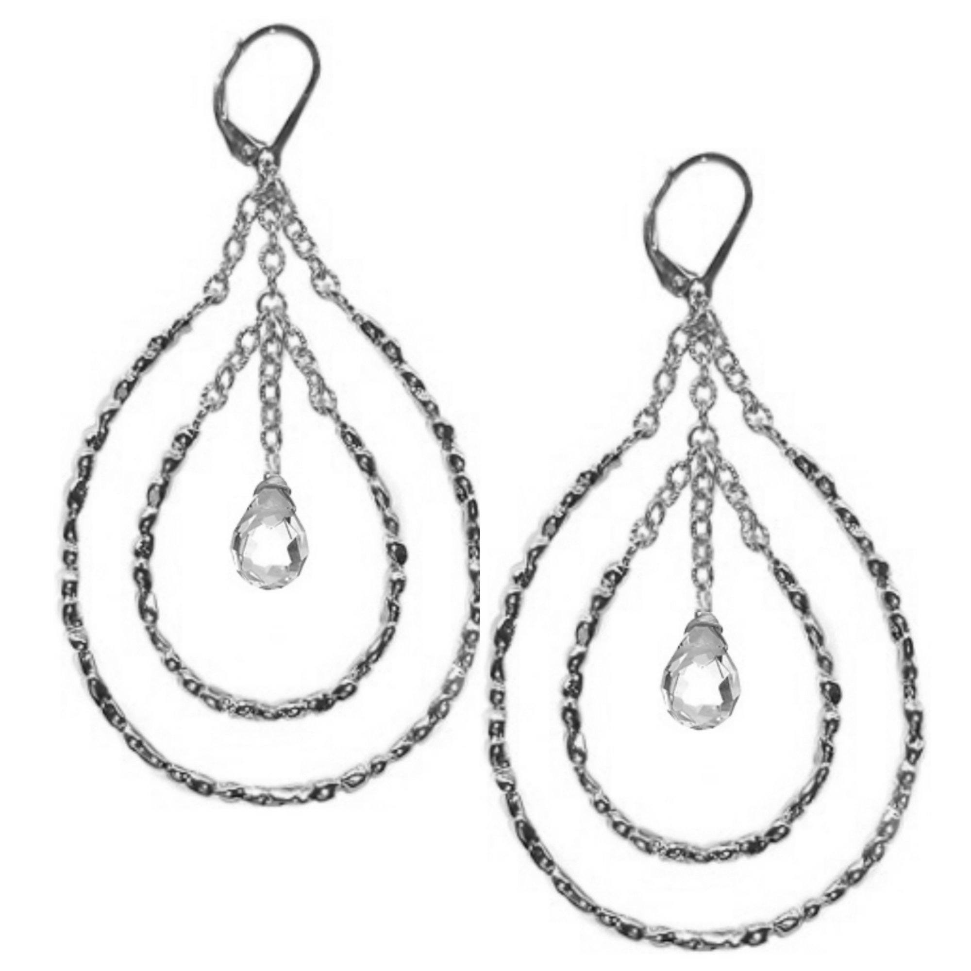 2000x2000 Stepping Stone Chandelier Crystal Earrings