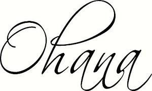 300x179 Ohana Familia Hawaiano Vinilo Hogar Pared