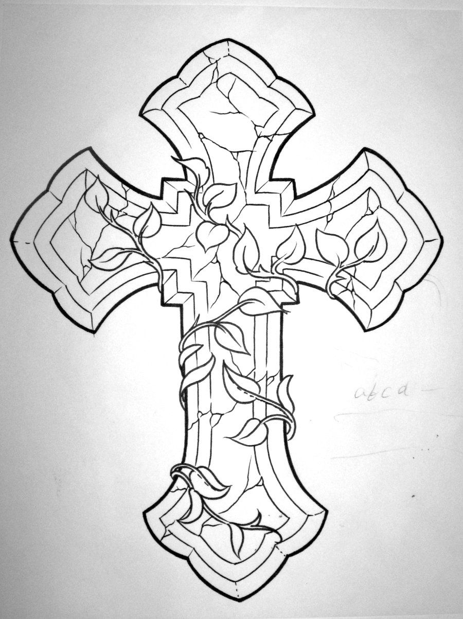 900x1203 Wood Carving Patterns Celtic Cross With Vines By Chilchix