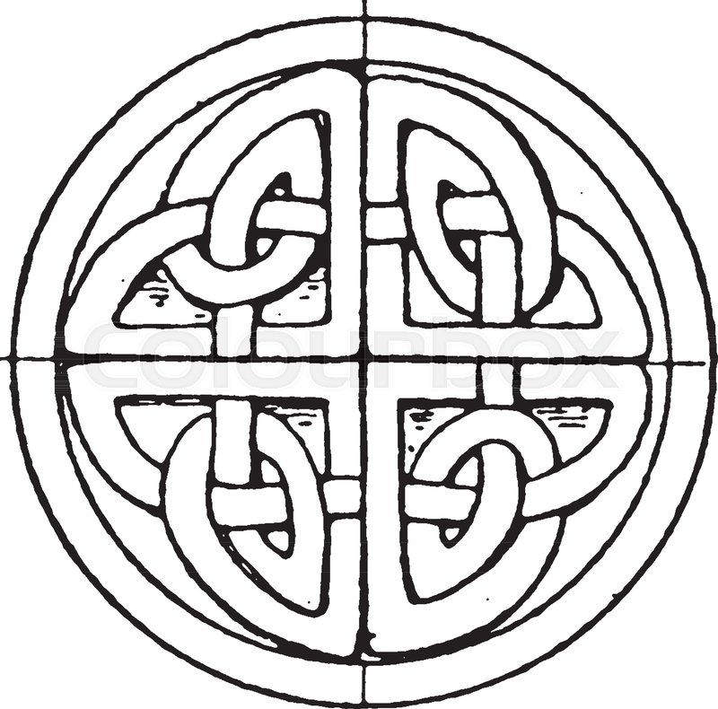 800x790 Celtic Stone Cross Circular Panel Is Found In St. Vigeans, Vintage