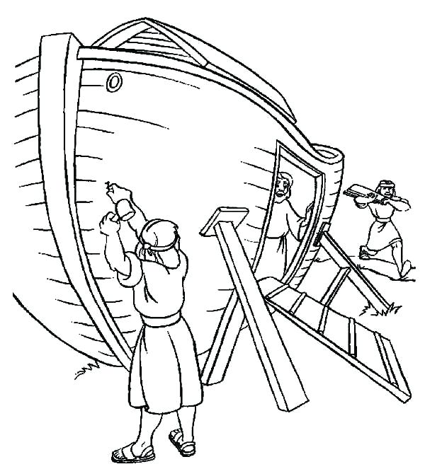 600x663 Awesome Noah Ark Coloring Page For Free Children Pages Of Pictures