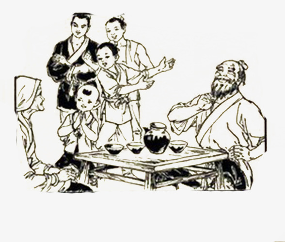 588x500 Foolish Old Man,storytelling,line Drawing., Foolish Old Man