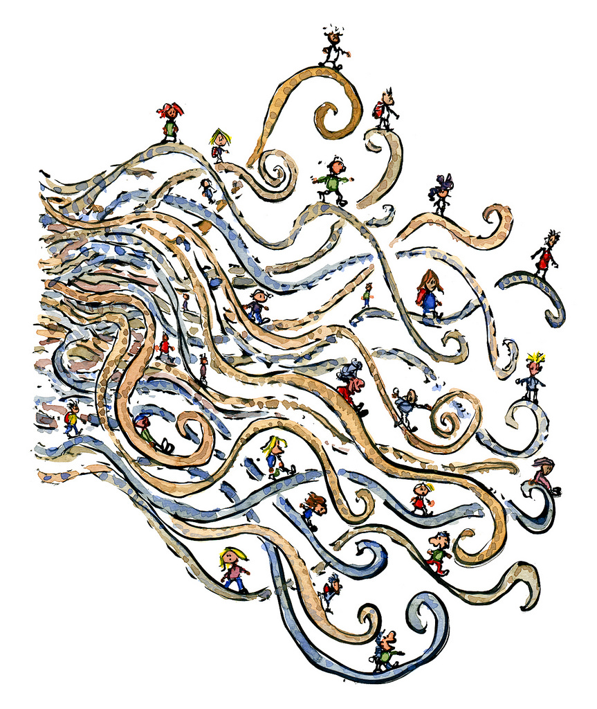 863x1024 Illustration Storylines Walk Of Life Lines Storytelling