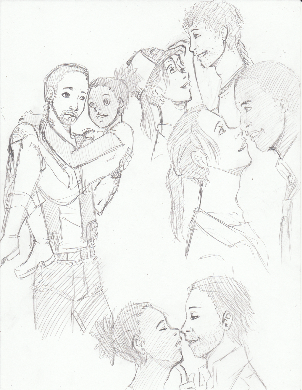 1021x1315 L4d Straight Couple Doodles By Soraka Chan