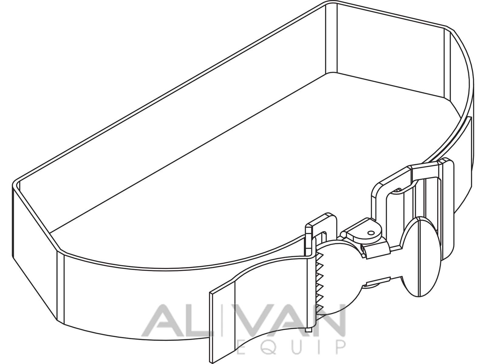1600x1200 Nylon Strap 36 Long Blue 6096 Line Drawing Al Van Equip