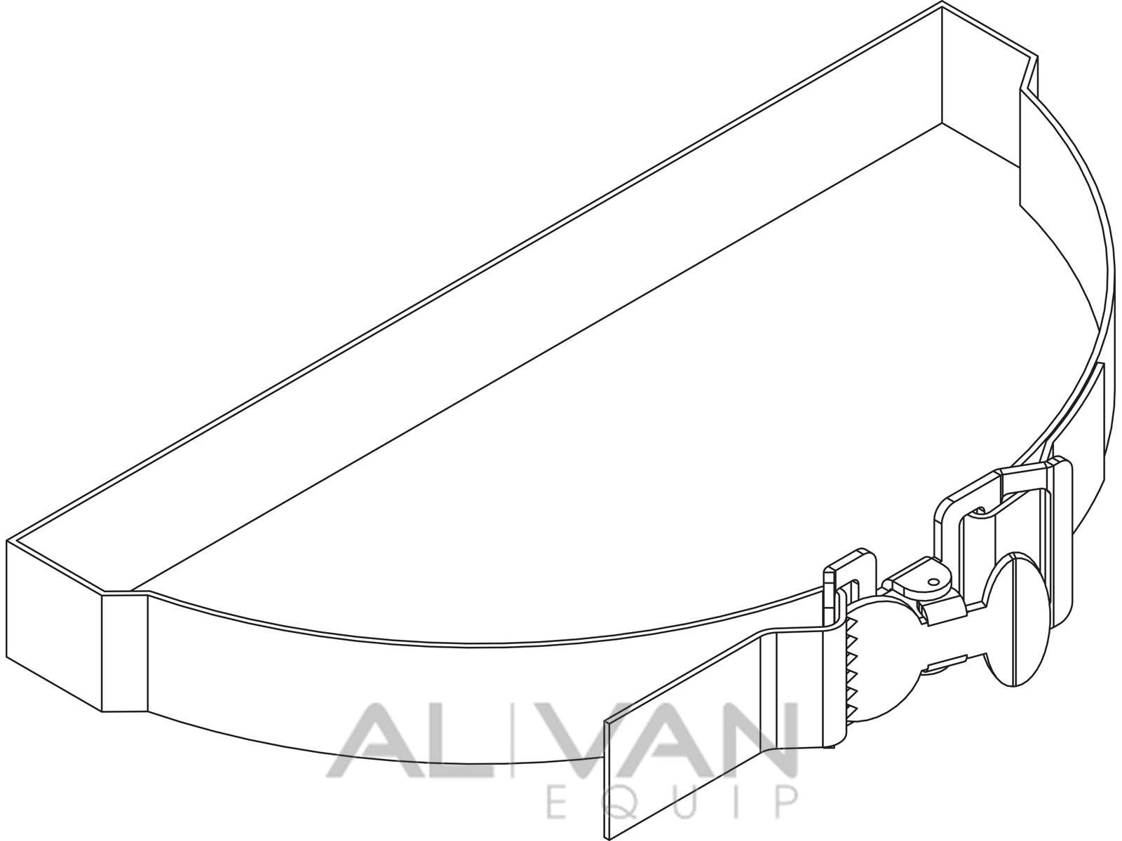 1600x1200 Nylon Strap 48 Long Blue 6097 Line Drawing Al Van Equip