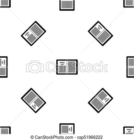 450x470 Business Strategy Plan Pattern Seamless Black. Business Vector