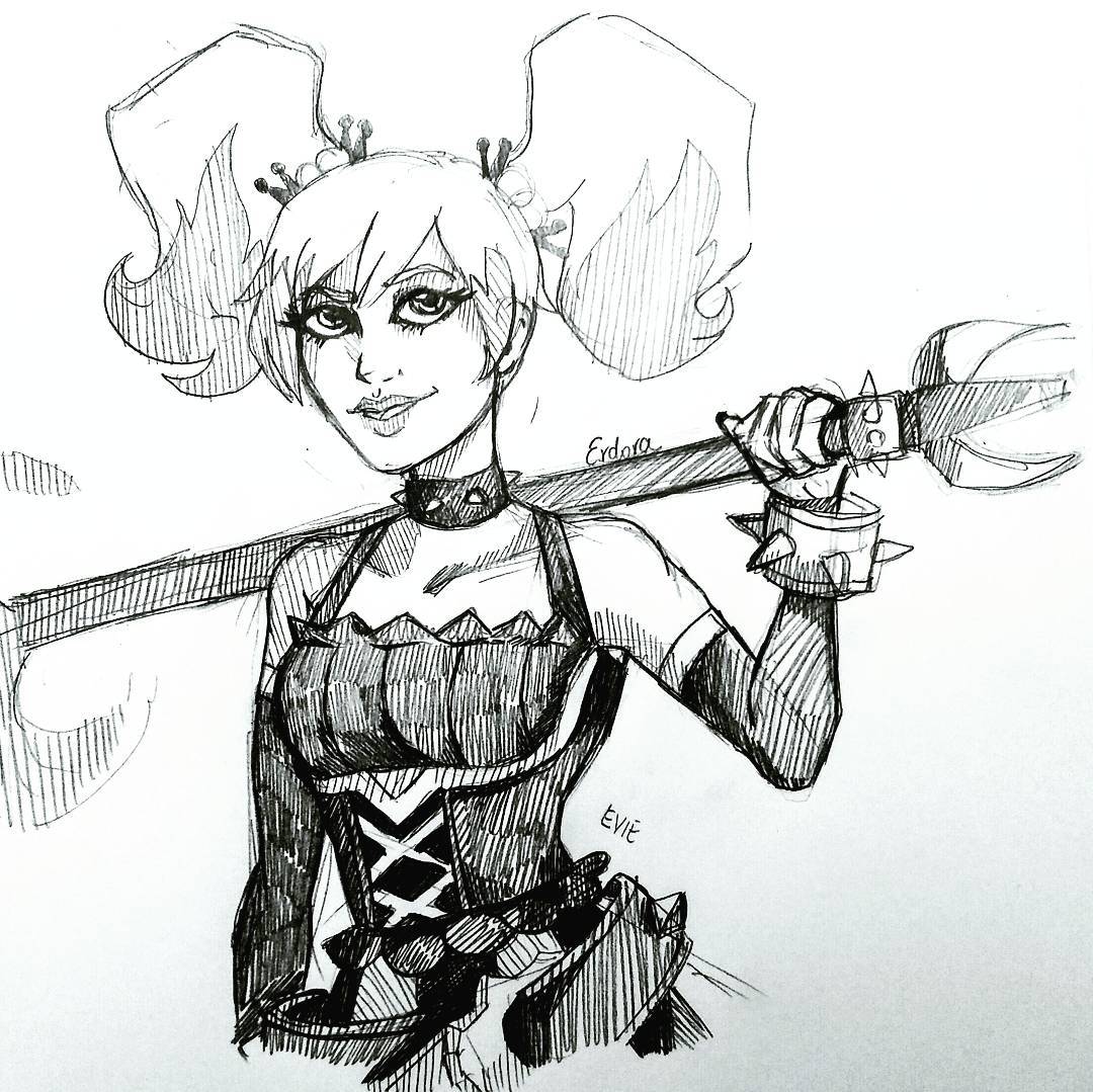 1080x1079 Paladins Strike On Twitter We Love This Troublemaker Evie Sketch