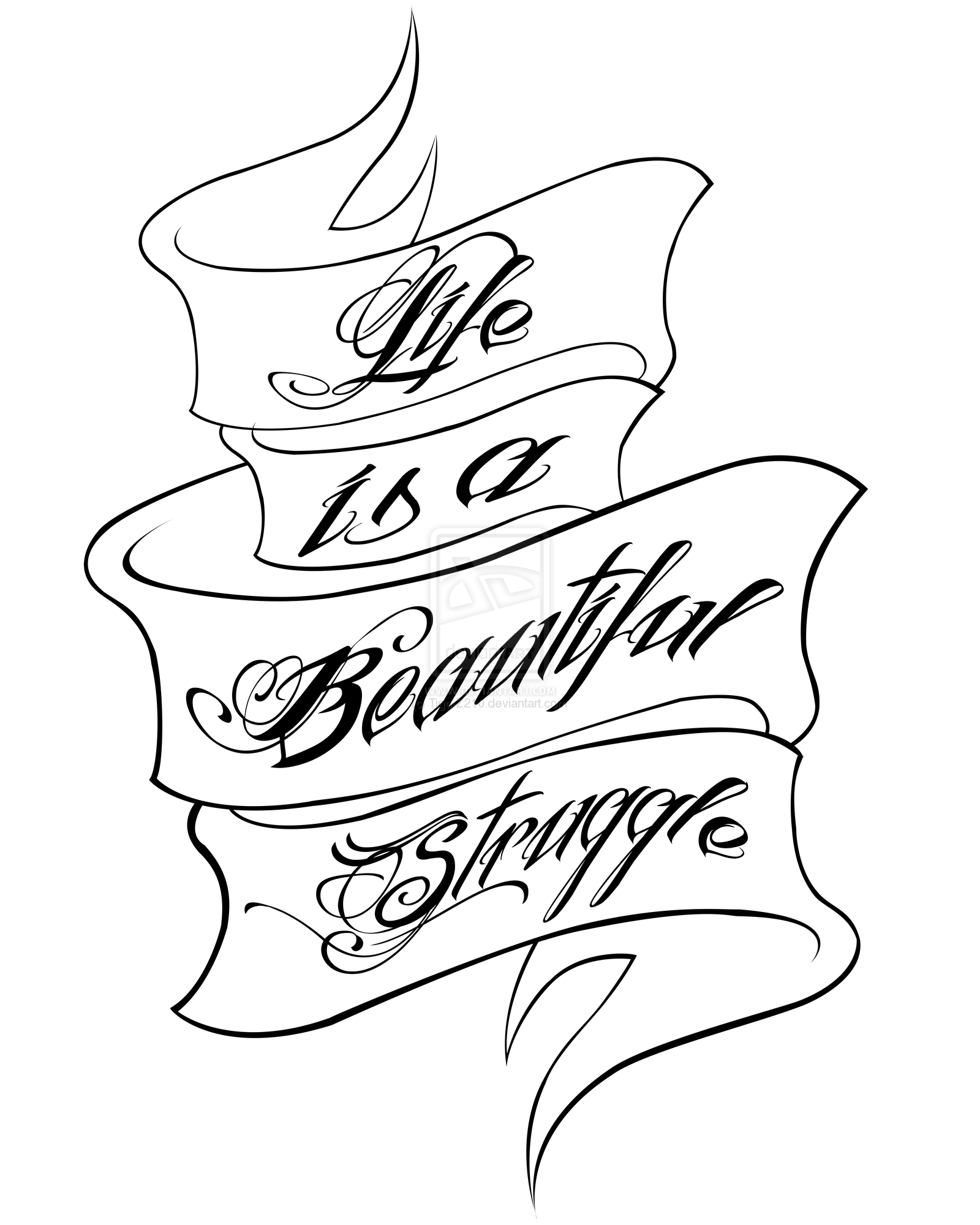 1600x2000 Life Is A Beautiful Tattoo By Tigg