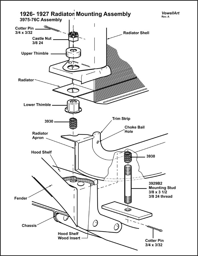 696x900 Model T Ford Forum 1927 Radiator Mounting