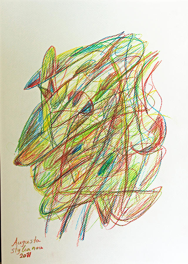 640x900 Subconscious Thought No. 1 Drawing By Augusta Stylianou