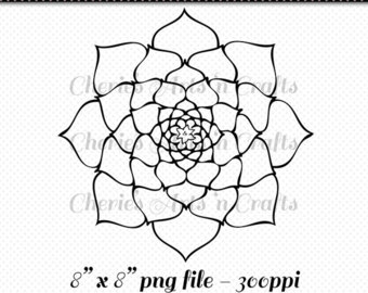 340x270 Succulent Digi Stamp Etsy