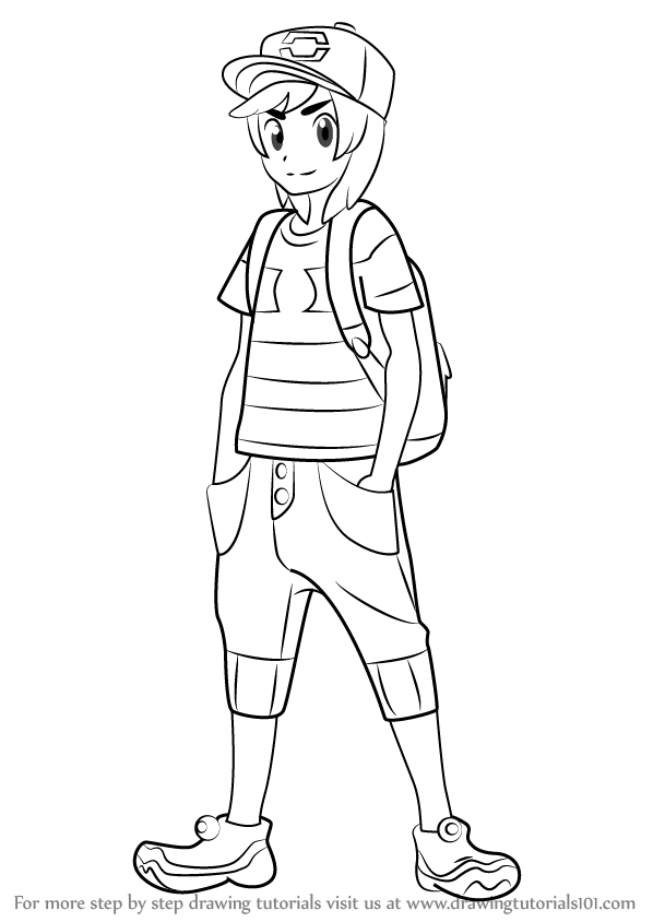 598x844 Learn How To Draw Hero From Pokemon Sun Moon Sun