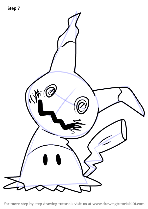 598x844 Learn How To Draw Mimikyu From Pokemon Sun And Moon Sun