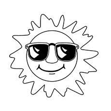 230x230 Sun Coloring Pages