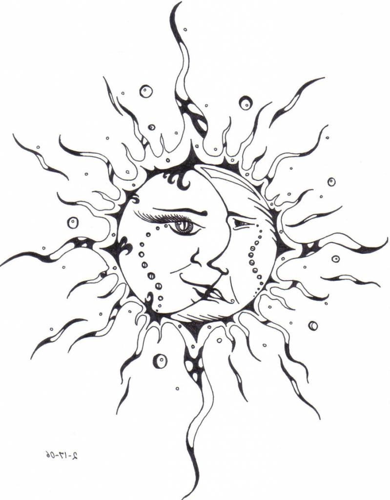 799x1024 Sun Tattoo Drawing At Getdrawings Free For Personal Use Sun