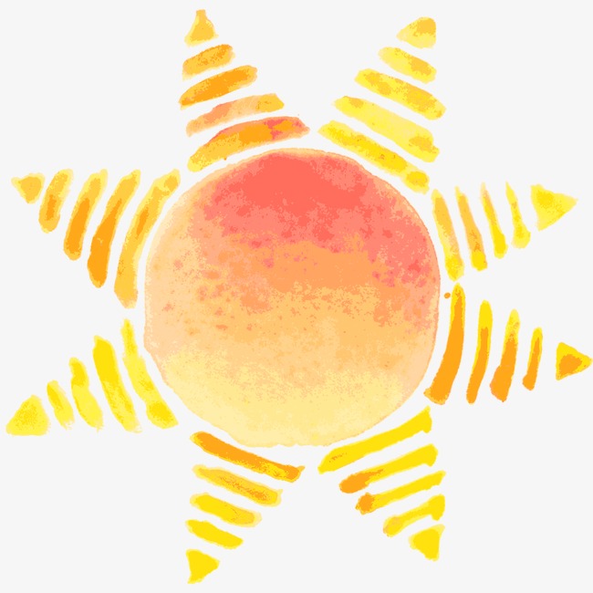 650x650 Yellow Sun Painted, Drawing Sun, Cartoon Sun, Red Png Image