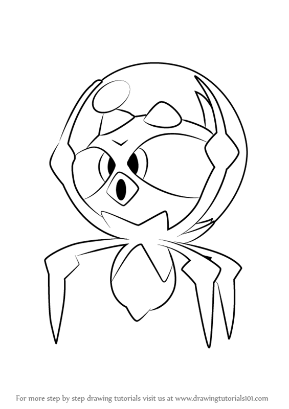 565x800 Learn How To Draw Dewpider From Pokemon Sun And Moon Sun