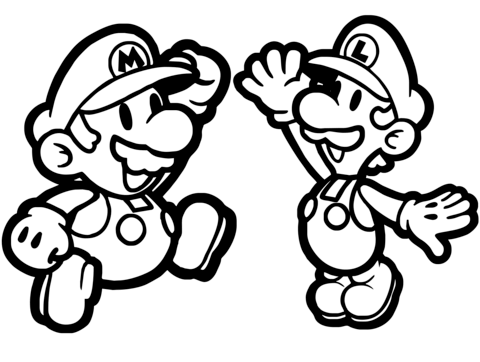 480x362 Mario And Luigi Drawing  2468198