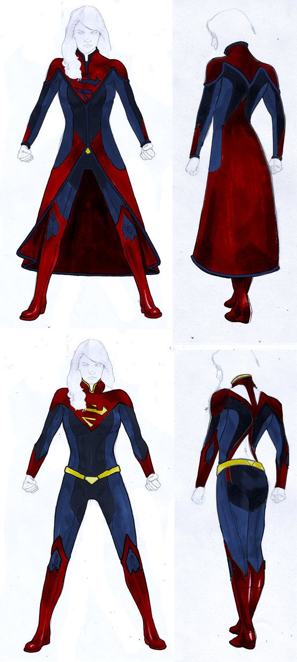 600x1336 Smallville Season 11 Supergirl Costume Design By Gattadonna