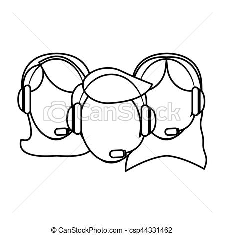 450x470 Support Assistants Technical Icon Image, Vector Illustration Clip