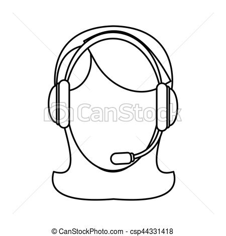 450x470 Customer Support Icon Image, Vector Illustration Design Vector