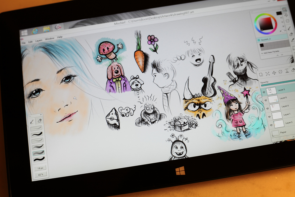 1000x667 Made With Mischief Microsoft Surface Pro As A Drawing Tablet