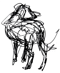 200x244 How To Draw Animals Using The Gesture Drawing Technique