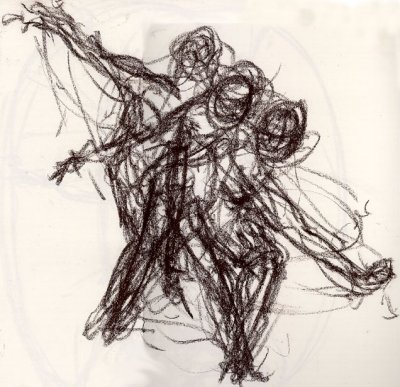 400x387 Week 2 Tuesday 31 Aug Sustained Gesture Drawings H Salma2010