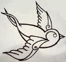 232x217 Old School Sparrow Drawing Traditional Swallow Tattoo On Tattoo
