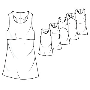 300x300 Women's Knitted Zipper Sweater Techpackbuilder