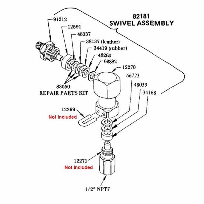 700x700 Model 82181 Reel Swivel Assembly