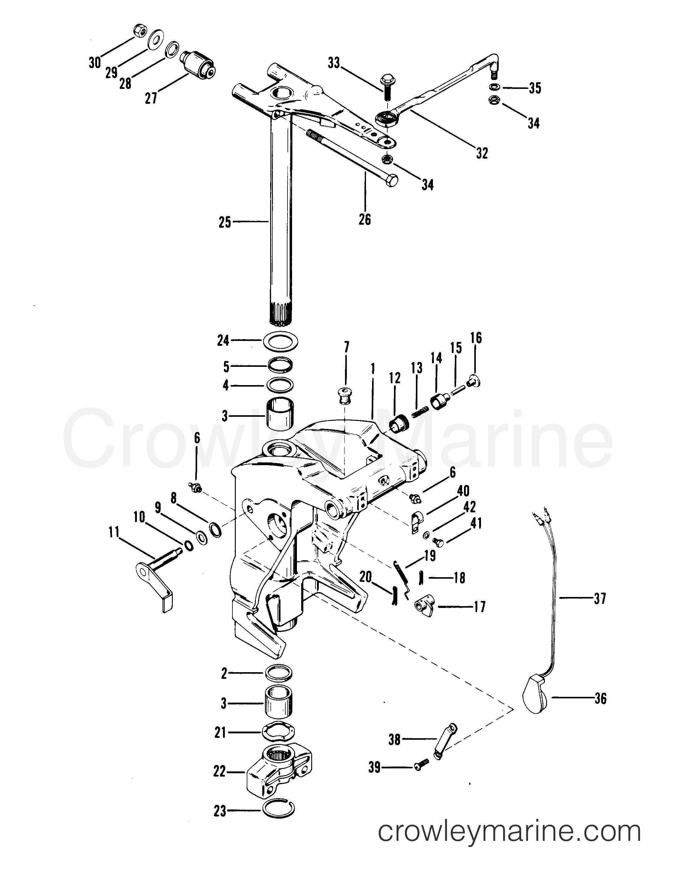 2222x2871 Swivel Bracket And Steering Arm