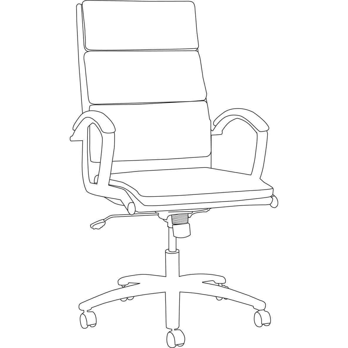 1185x1185 Chair Drawing Desk Computer Swivel High Armrest Monarch