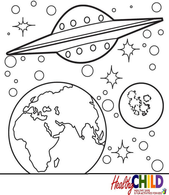 650x750 Outer Space Coloring Pages Beautiful Solar System Drawing For Kids