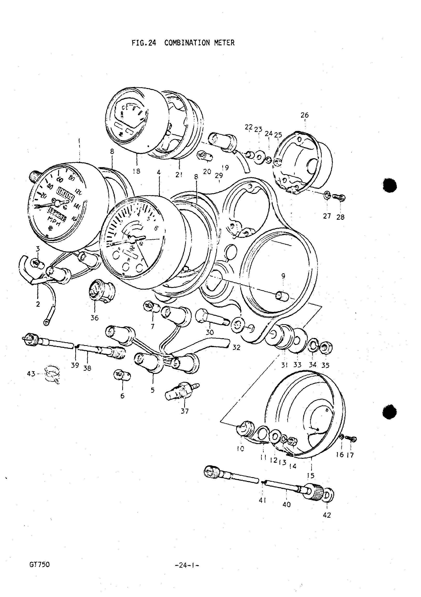 1746x2475 Speedometer Amp Tachometer Cap Genuine Suzuki Part 34995 31600 000