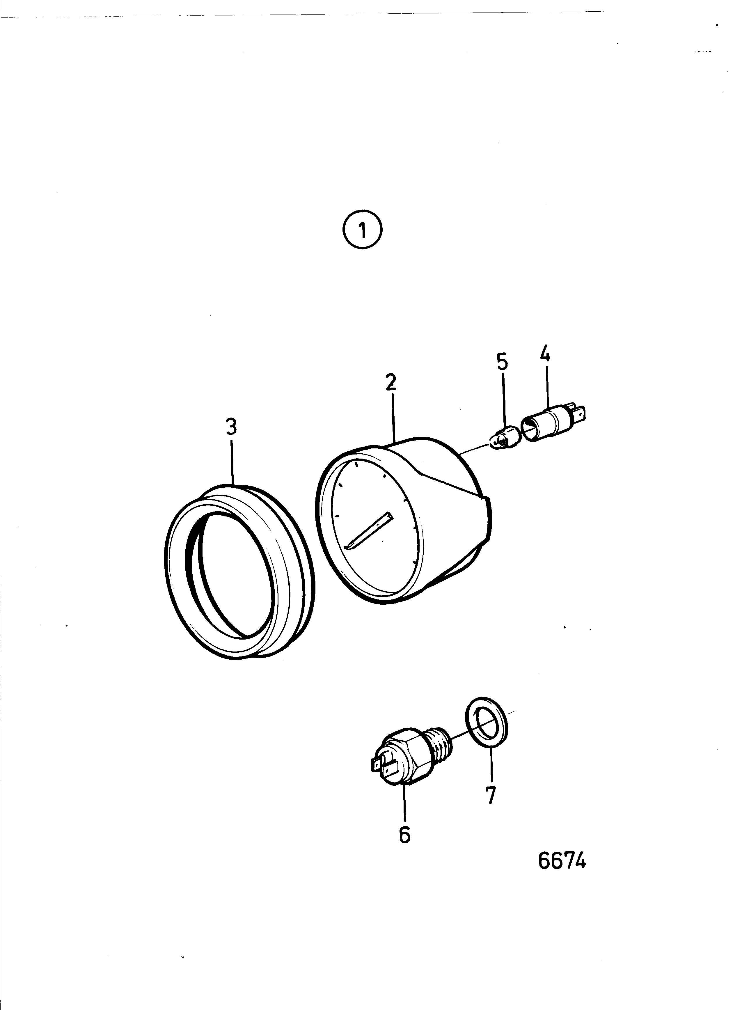 2550x3471 Tachometer Kit Cog Type Meter