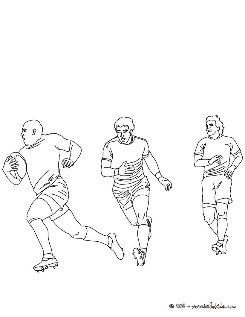 820x1060 Rugby Tackle Coloring Pages