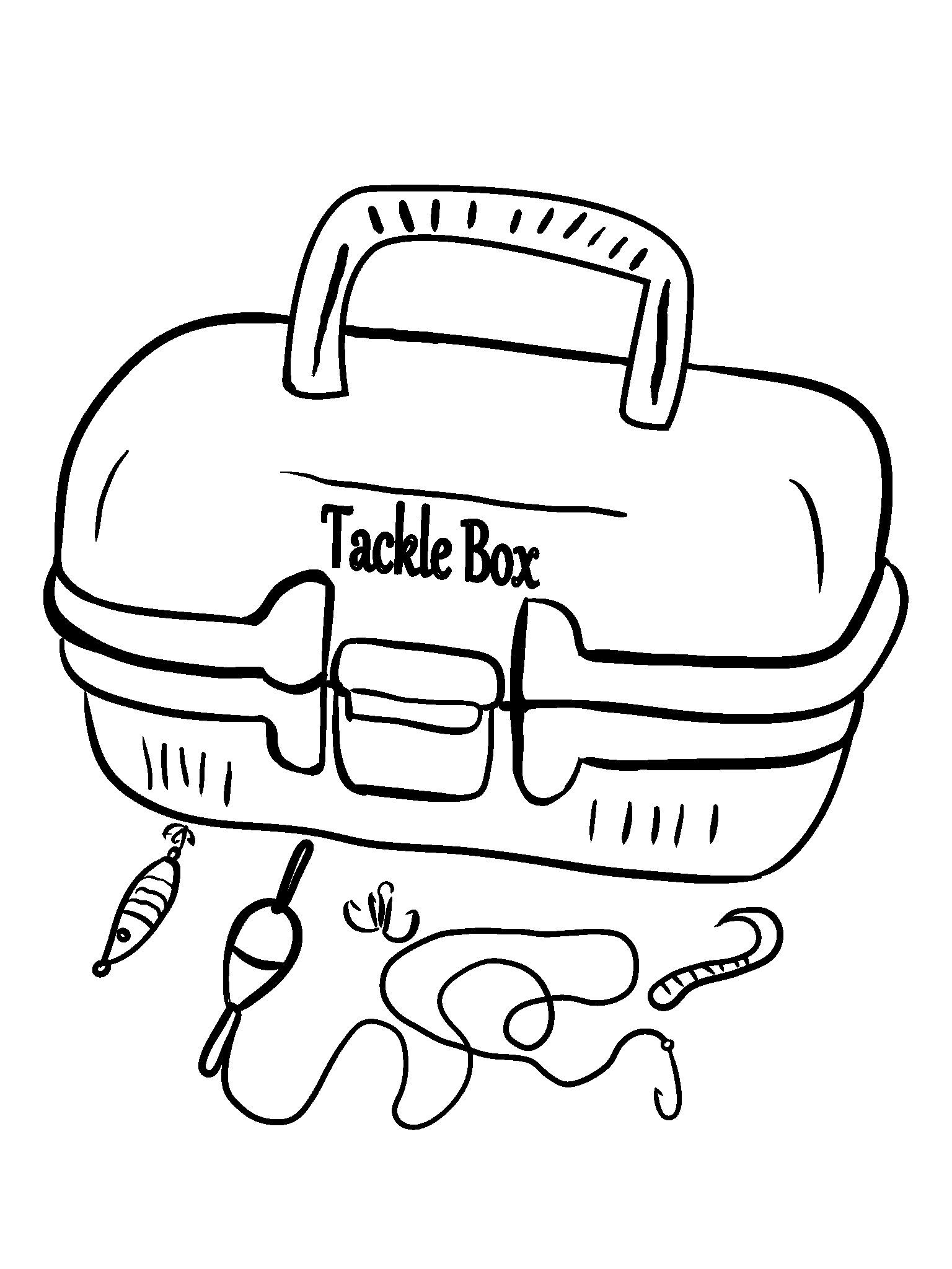 1536x2048 Tackle Box Coloring Pages