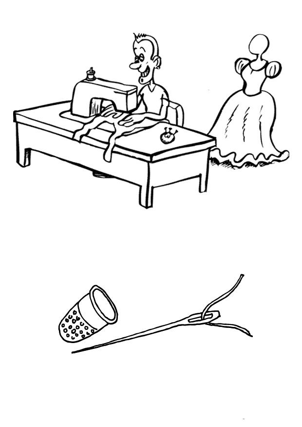 620x875 Coloring Page Tailor
