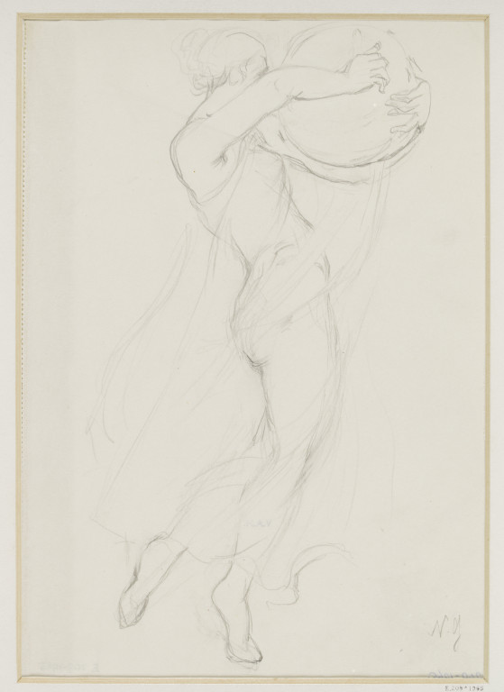 559x768 Study Of A Female Dancer With A Tambourine Natalia Goncharova