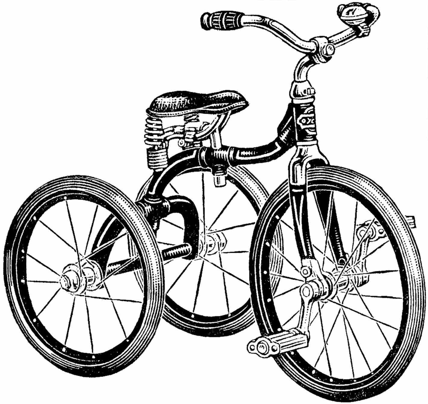 1422x1340 Sketch Ink Illustration Old Bike With Rhdepositphotoscom Clipart