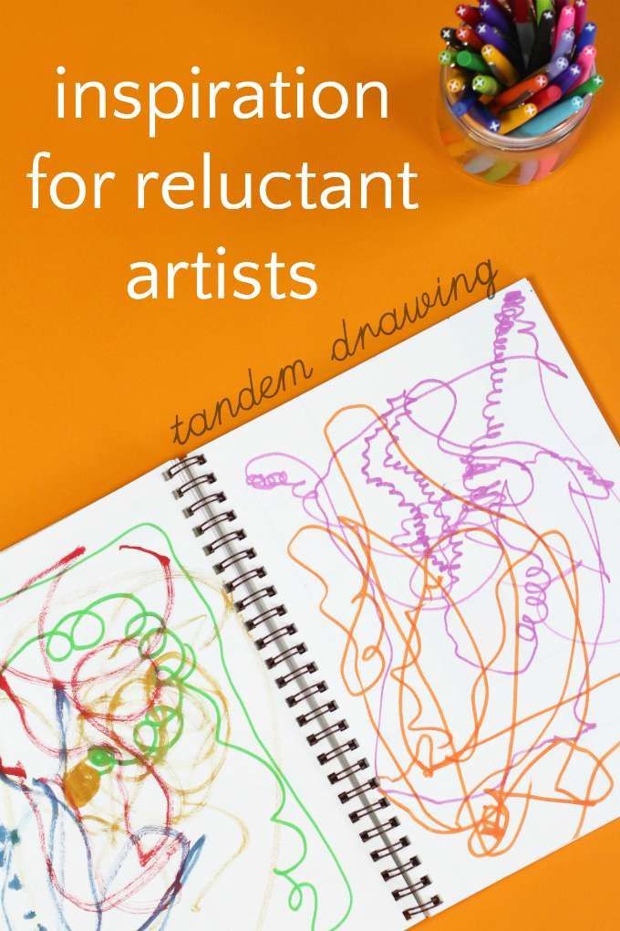680x1020 Tandem Drawing Activity (Encouragement For Reluctant Artists