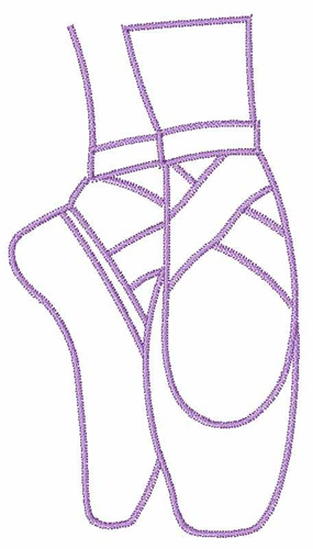 285x500 Pointe Shoe Drawing At Getdrawings Com Free For Personal Use